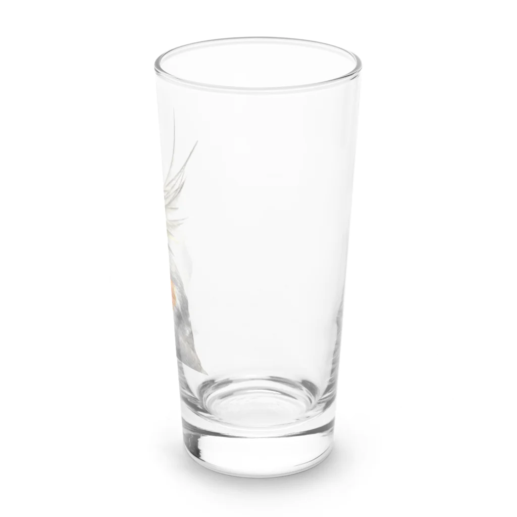 オカメ日記chのオカメインコのグッズ Long Sized Water Glass :right