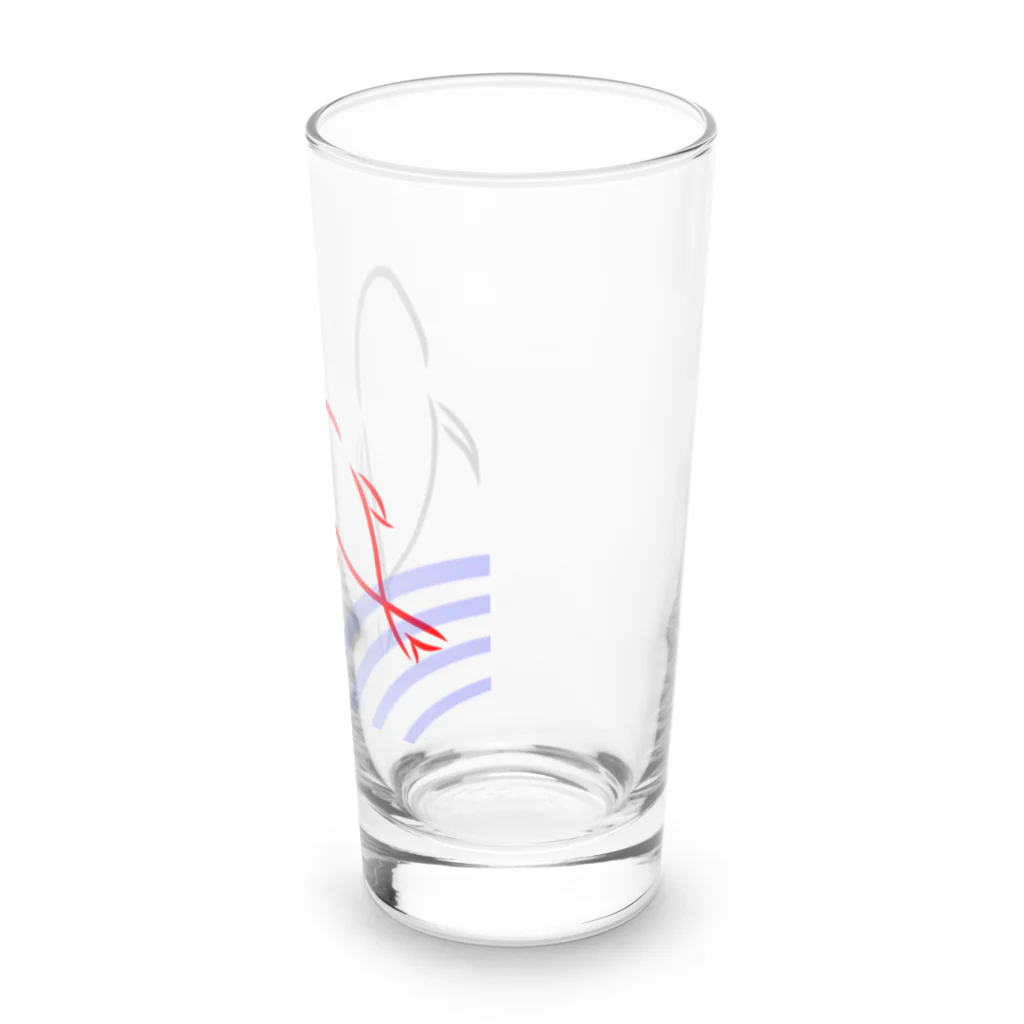 三月うさぎのみせの金魚 Long Sized Water Glass :right