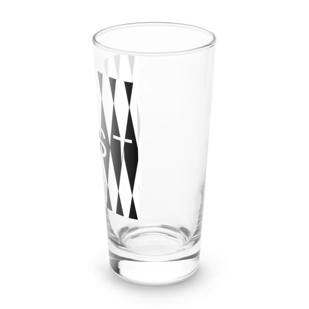 IOST_Supporter_CharityのIOSTバーサスデザイン(白黒シリーズ) Long Sized Water Glass :right