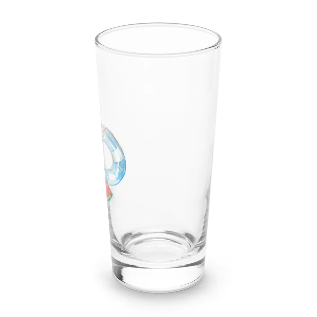 shibaririsのプールに行きたいクワガタさん Long Sized Water Glass :right