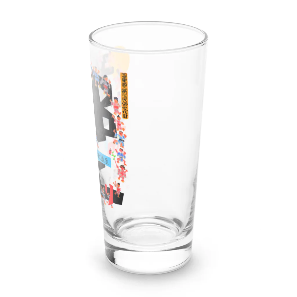 心の森ミュージアム　遊童館の令和5年郡上踊ポスター Long Sized Water Glass :right