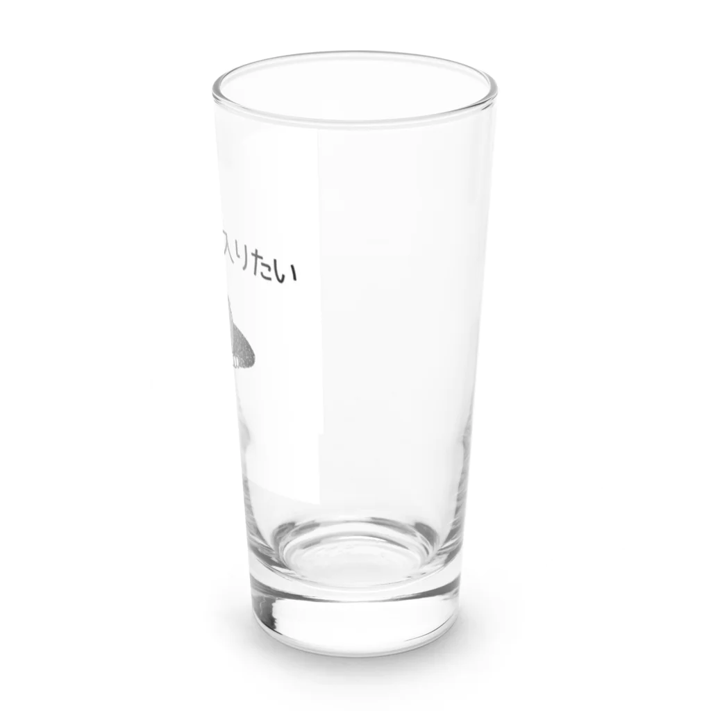 ゆうあーとの穴があったら入りたい Long Sized Water Glass :right