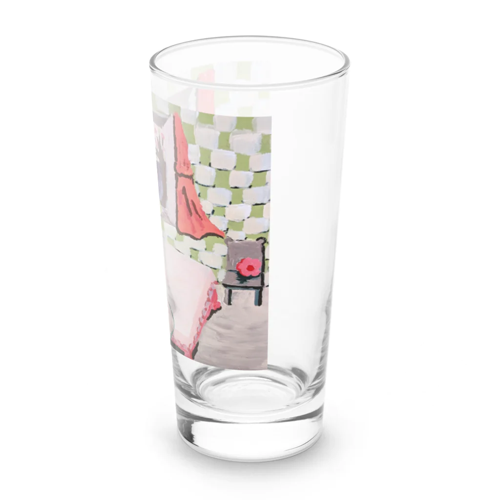 seater のうさぎのパジャマを着て Long Sized Water Glass :right