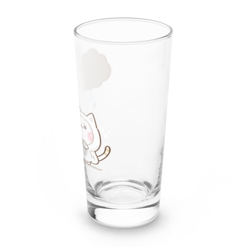 DECORの気づかいのできるネコ　てるてる坊主ver. Long Sized Water Glass :right