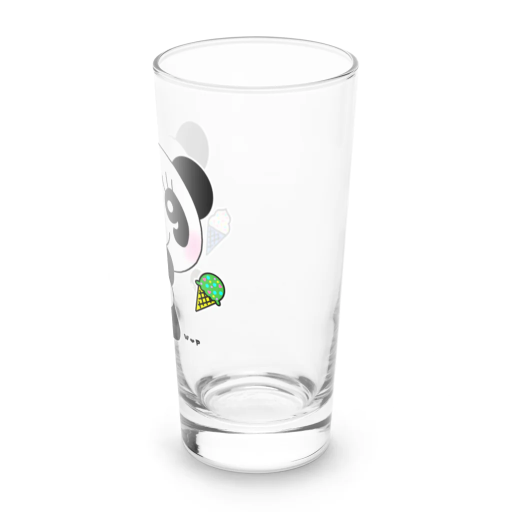 SHOP ©︎w♡p⭐︎3号店のアイス大好きパンダくん♡ Long Sized Water Glass :right