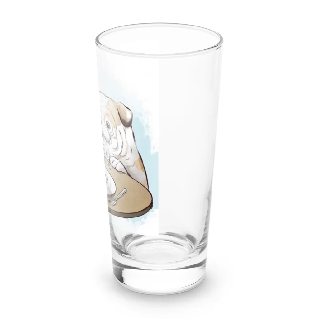 シケモクのたばこ休憩まだですか？ Long Sized Water Glass :right