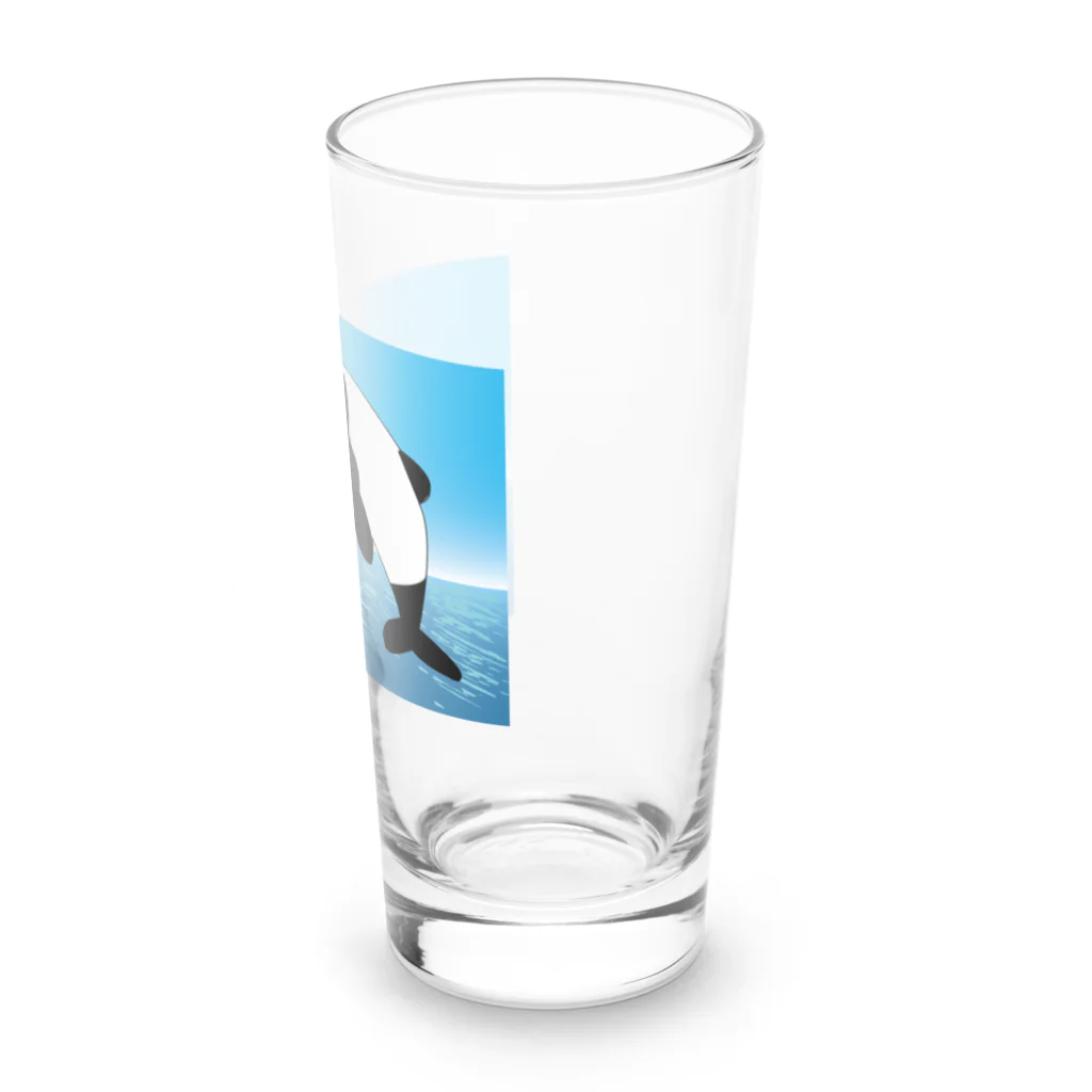 Drecome_Designの【手を取って・・・】海豚(イルカ)親子 Long Sized Water Glass :right