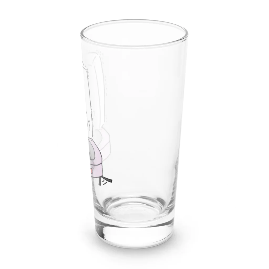 おとうふくんのロボット掃除機とおとうふくん Long Sized Water Glass :right