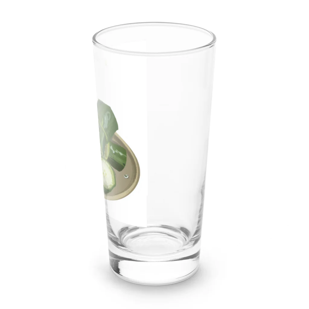 OKRAzucchiniのきゅうりの浅漬け Long Sized Water Glass :right