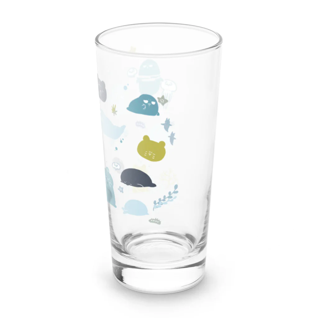 あざらし舎のうみのなかのあざらしとしろくま Long Sized Water Glass :right