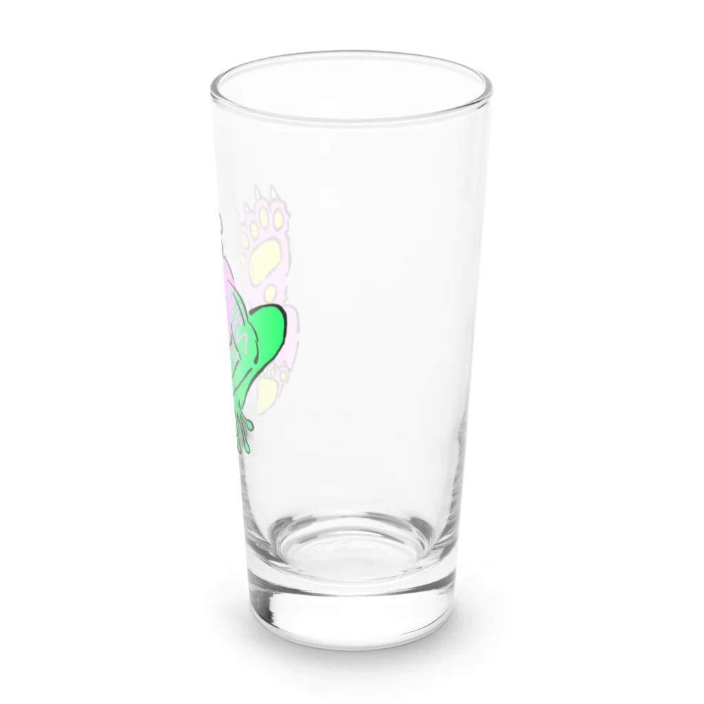 楽しいタカちゃんのくま吉がえる Long Sized Water Glass :right