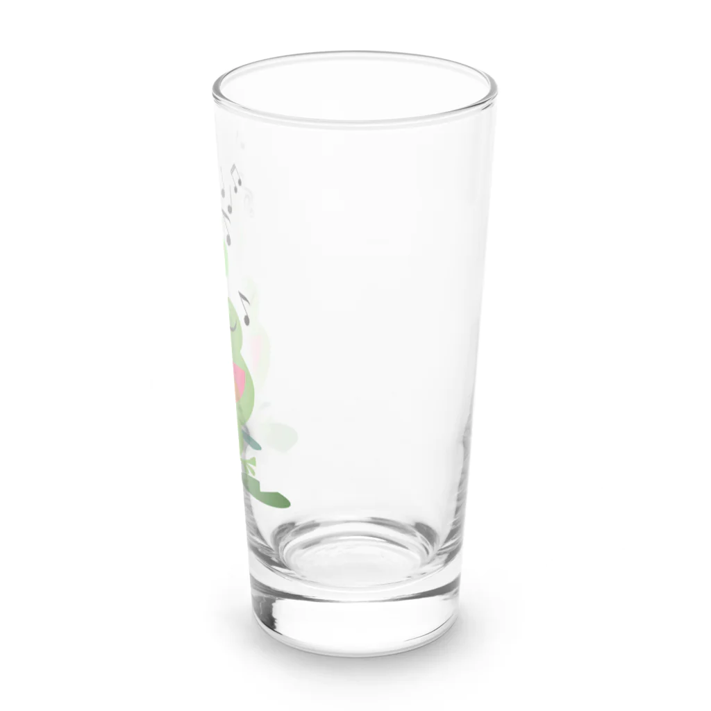 chicodeza by suzuriの雨の日のカエルタワー Long Sized Water Glass :right