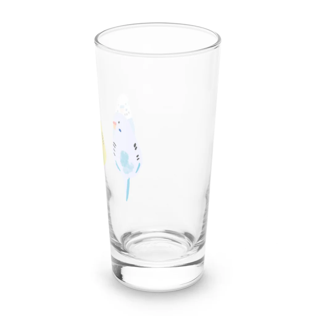 yomoyomo_yomogiのセキセイインコ_C Long Sized Water Glass :right