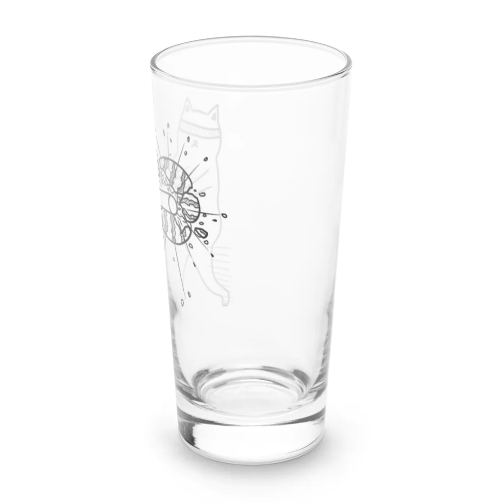 ヒロシオーバーダイブのフルスイングすいか割 Long Sized Water Glass :right