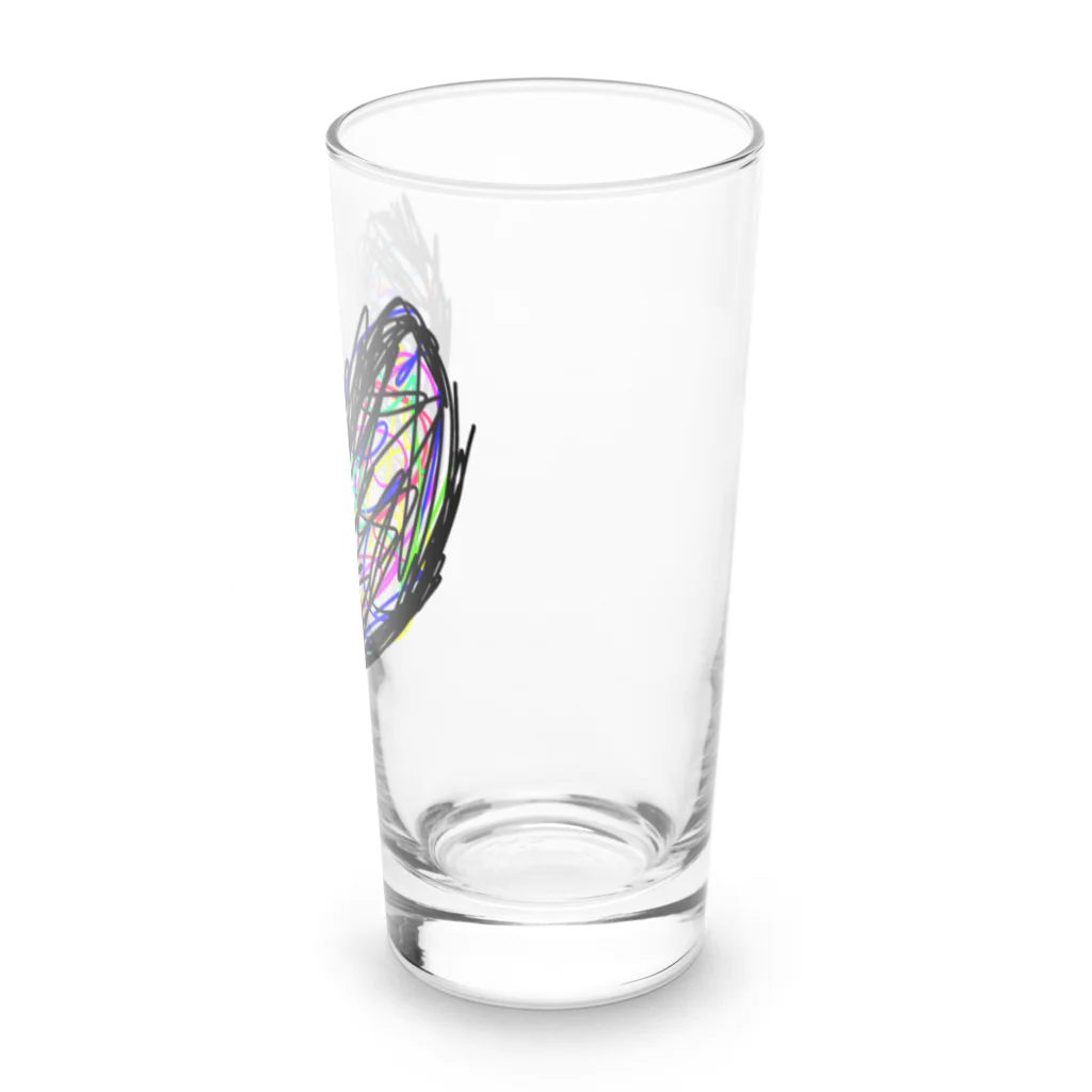 handmade asyouareのアートなハート Long Sized Water Glass :right