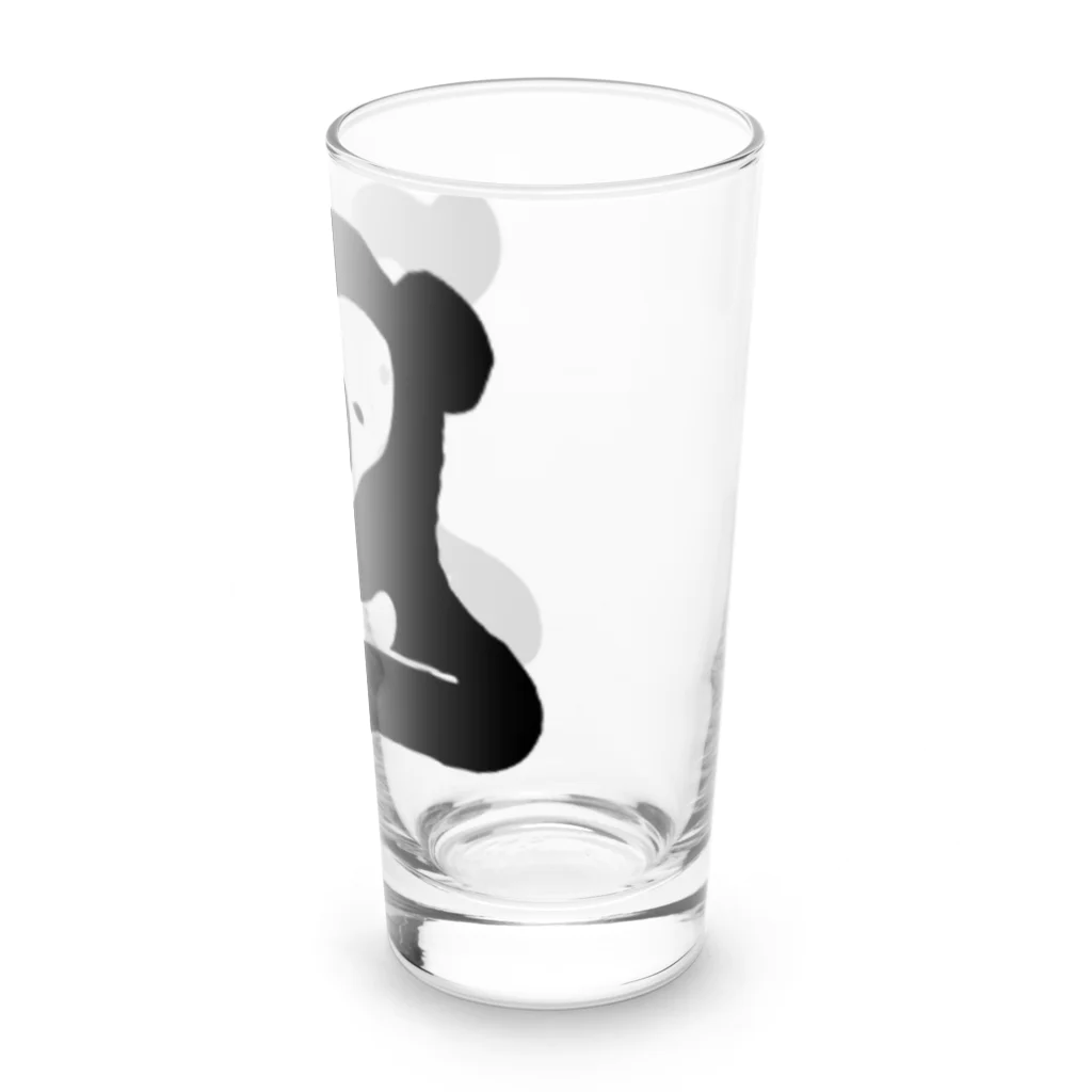 ナラティヴ・ラボ マーケットのくまざわくん（ブラックライン） Long Sized Water Glass :right