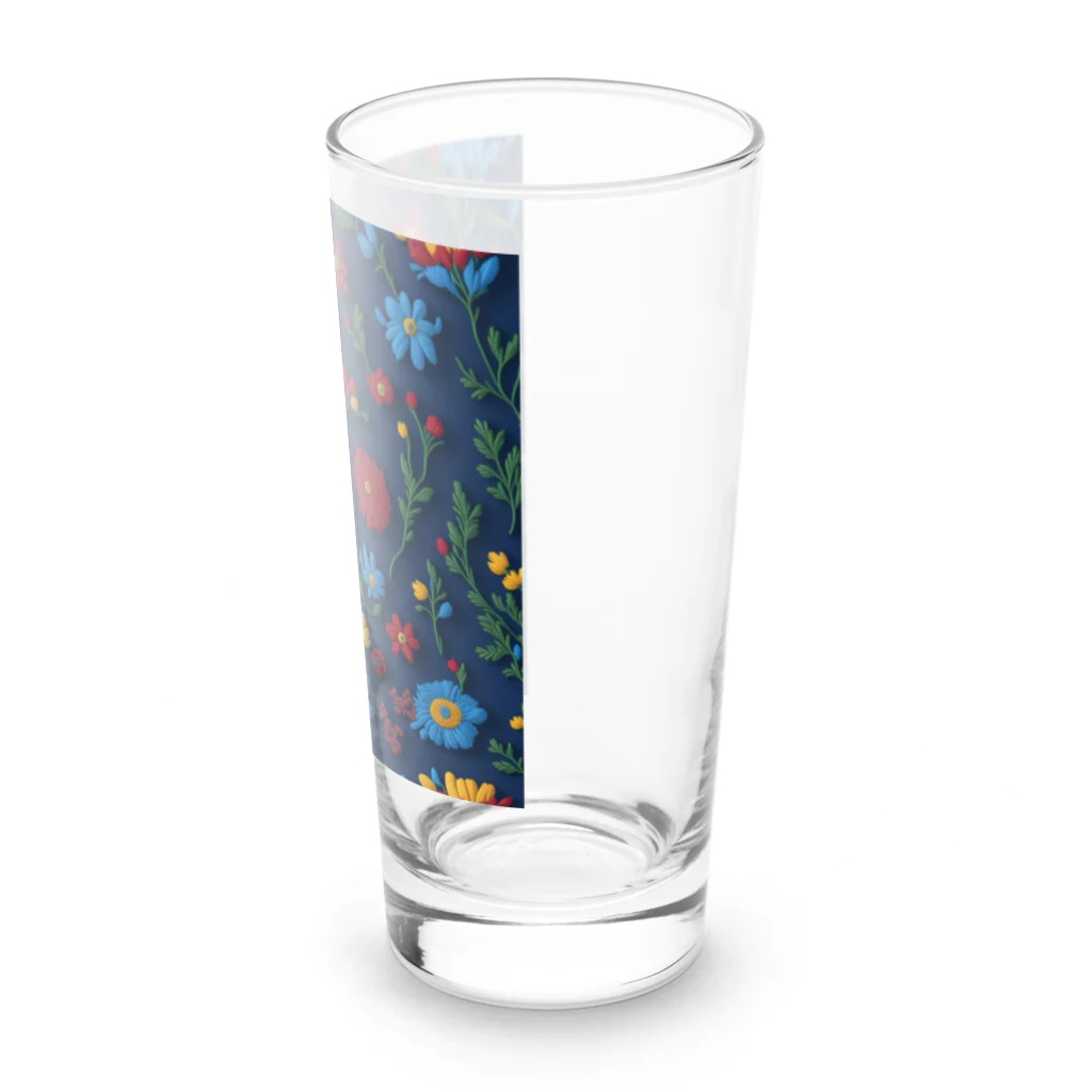 _Anzu_homedecorの3D 花柄　ブルー Long Sized Water Glass :right