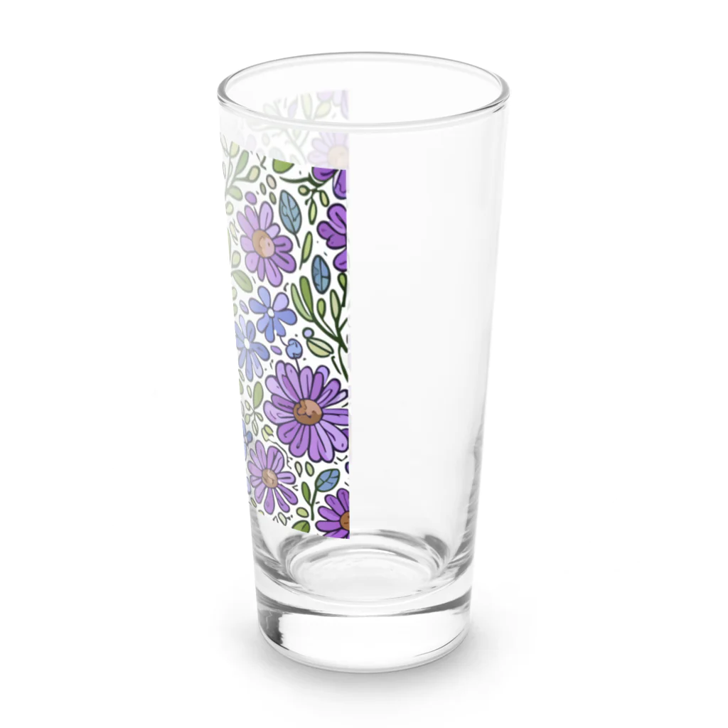 _Anzu_homedecorのフローラル　紫 Long Sized Water Glass :right