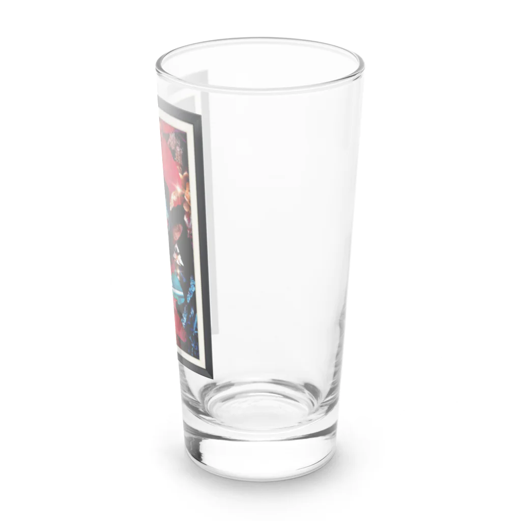 R&N Photographyのカトリーナとポインセチア｜死者の日・日本のカトリーナ Long Sized Water Glass :right