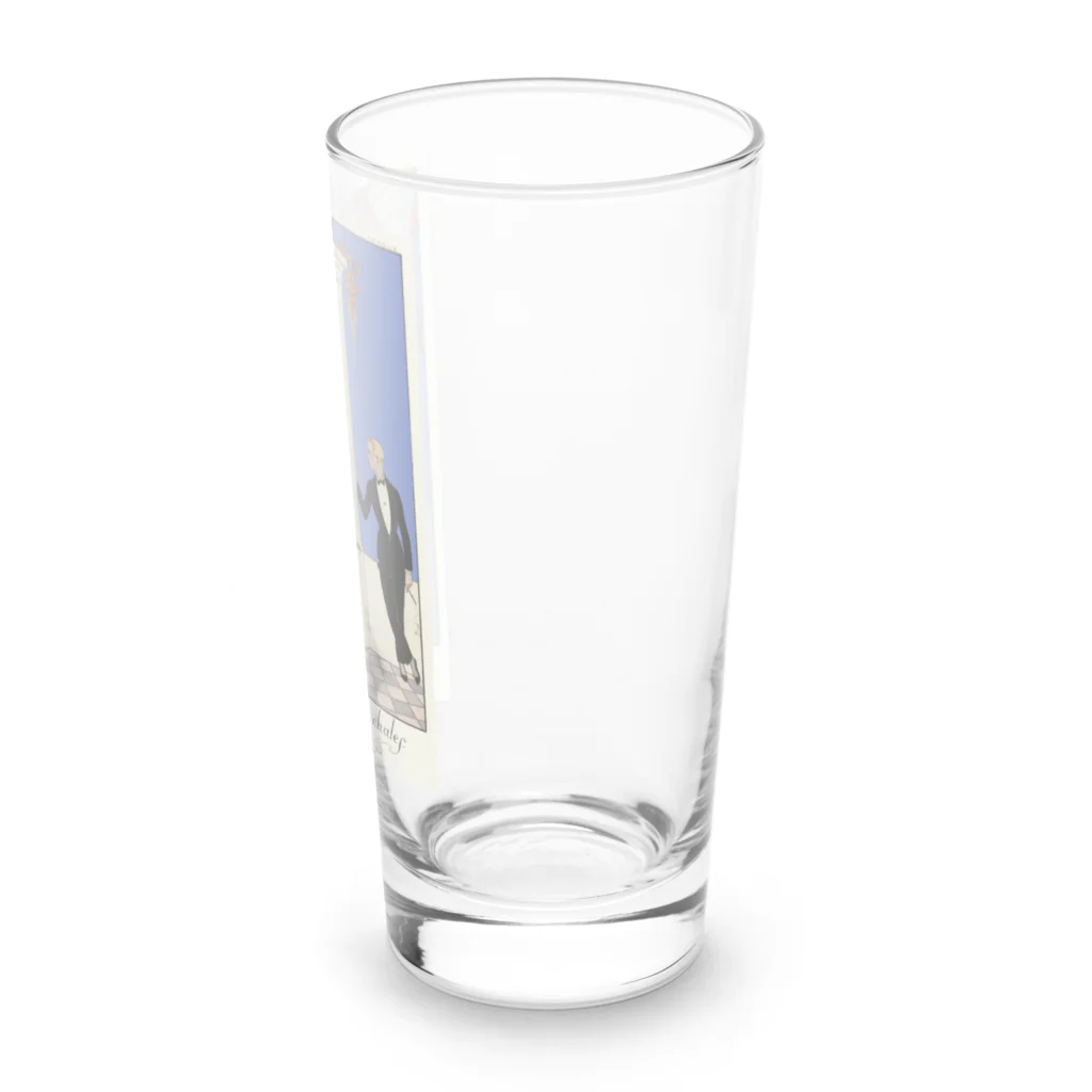 rosalinaのジョルジュ・バルビエ『ファルバラ・エ・ファンフルリュシュ』より《ショールの味わい》 Long Sized Water Glass :right