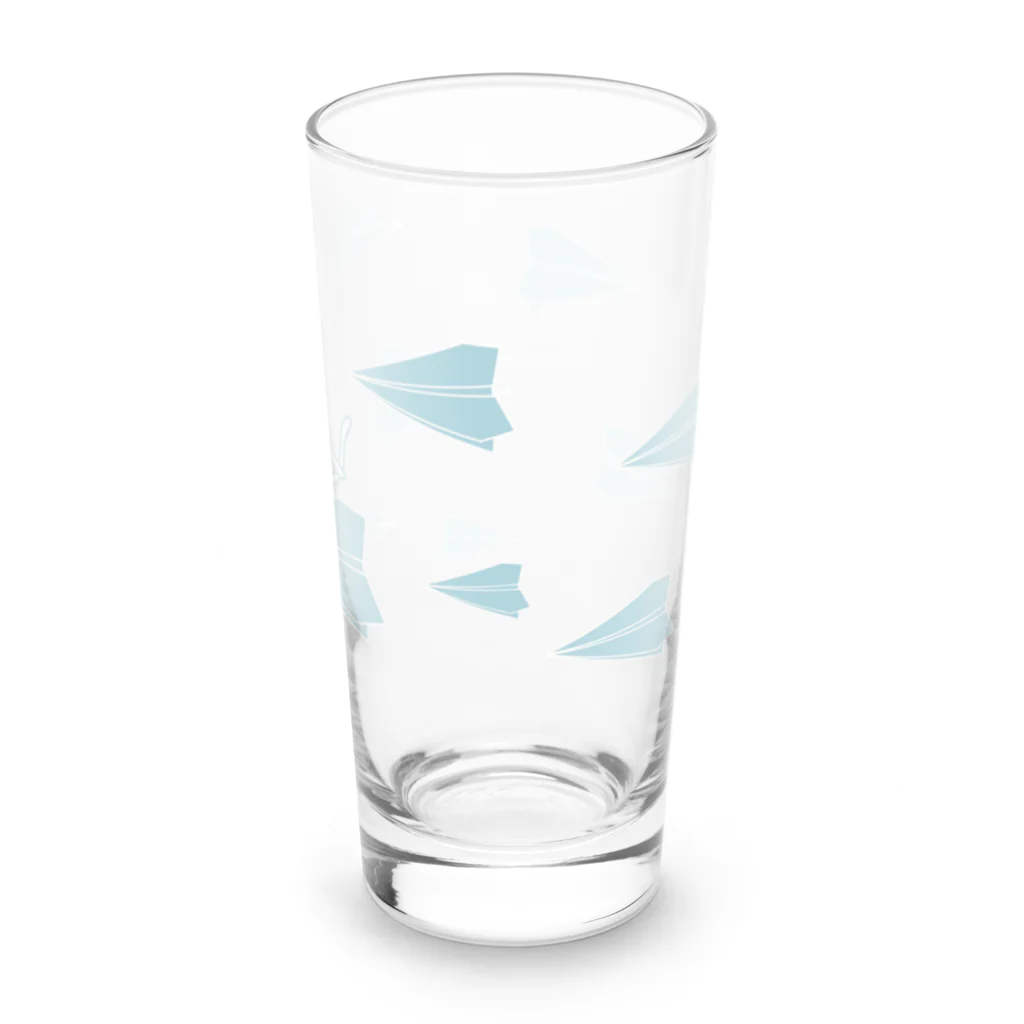 soraの紙飛行機に乗った猫のさぶろう Long Sized Water Glass :right