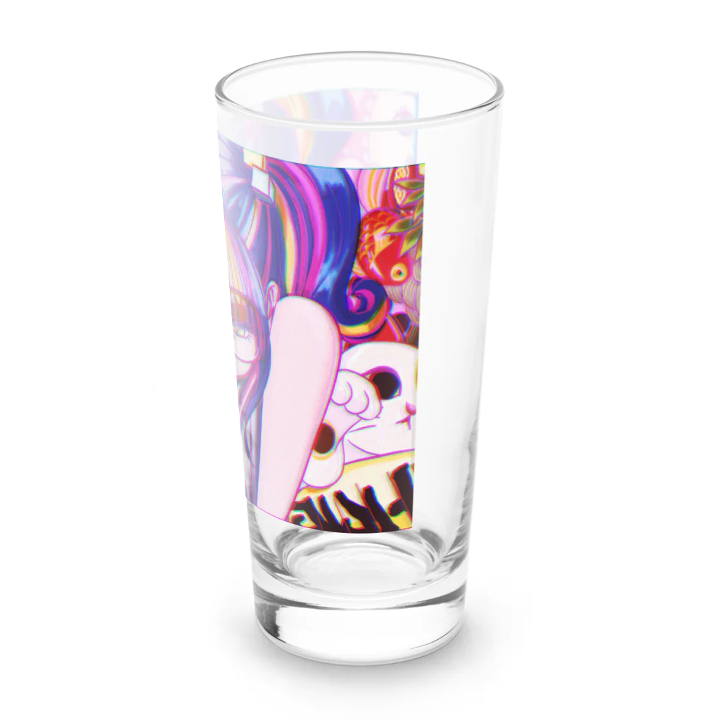 モダンラヂオの【昭和ヤンキー少女】 Long Sized Water Glass :right