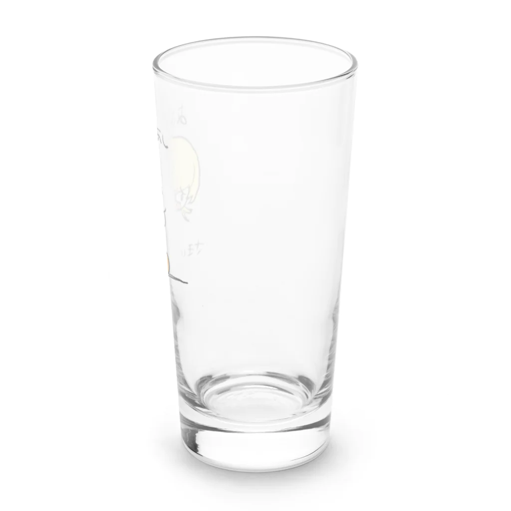 あいあむんちょショップの襟足さきいか Long Sized Water Glass :right