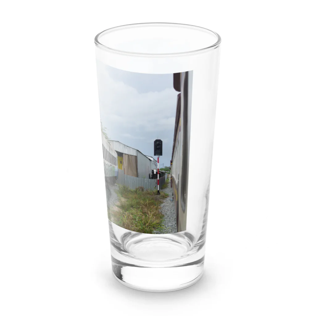 Second_Life_of_Railwaysのタイ国鉄の車窓からキハ58の廃車体を見る Long Sized Water Glass :right