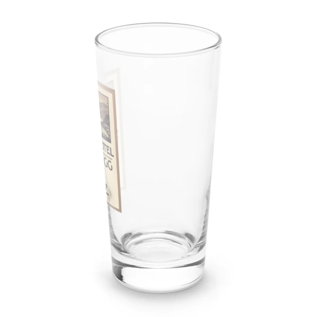 YS VINTAGE WORKSのスイス・ベルン州シュピーツのシャトーホテルの古い広告 Long Sized Water Glass :right