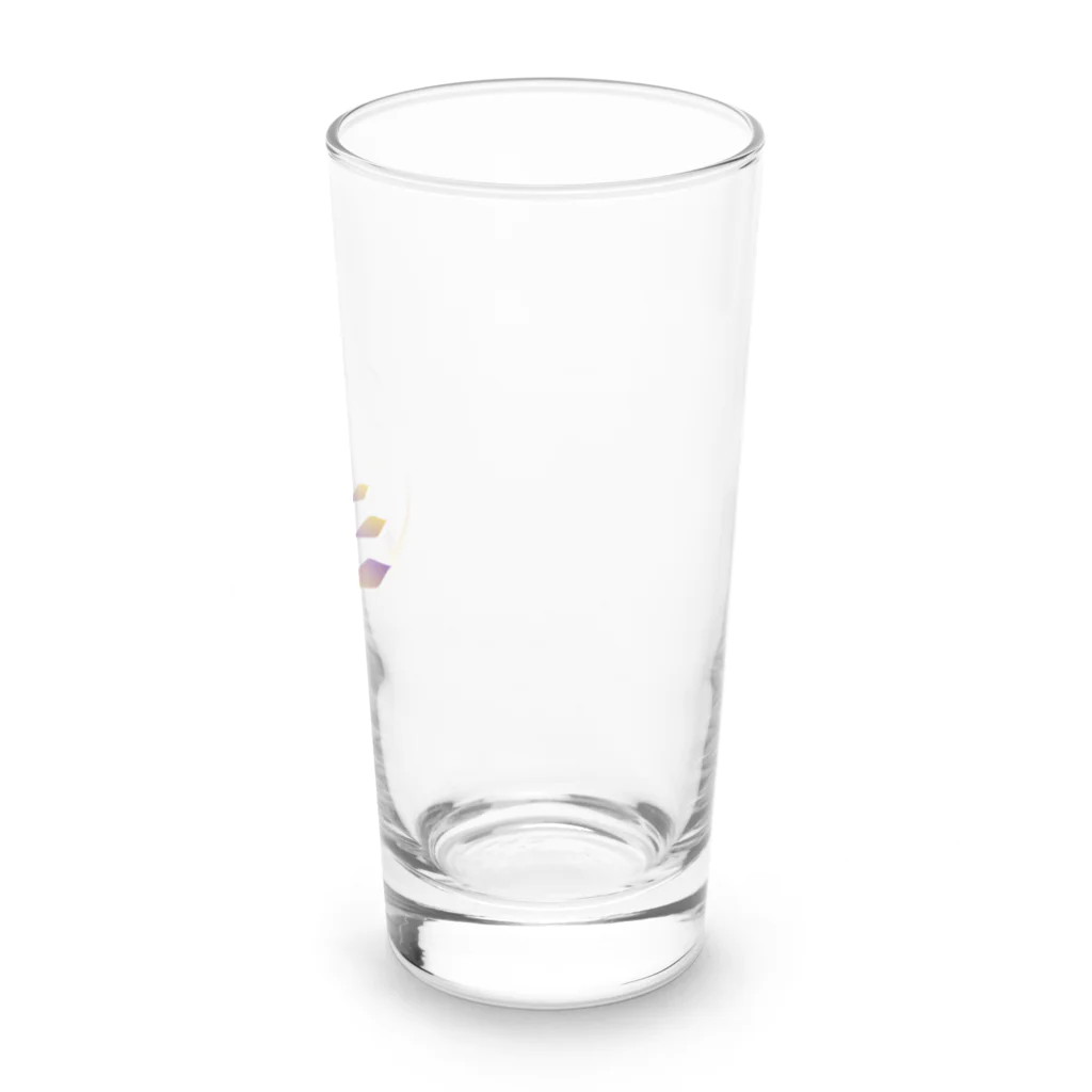 梅雨前線の数字をデザインシリーズ「3」 Long Sized Water Glass :right