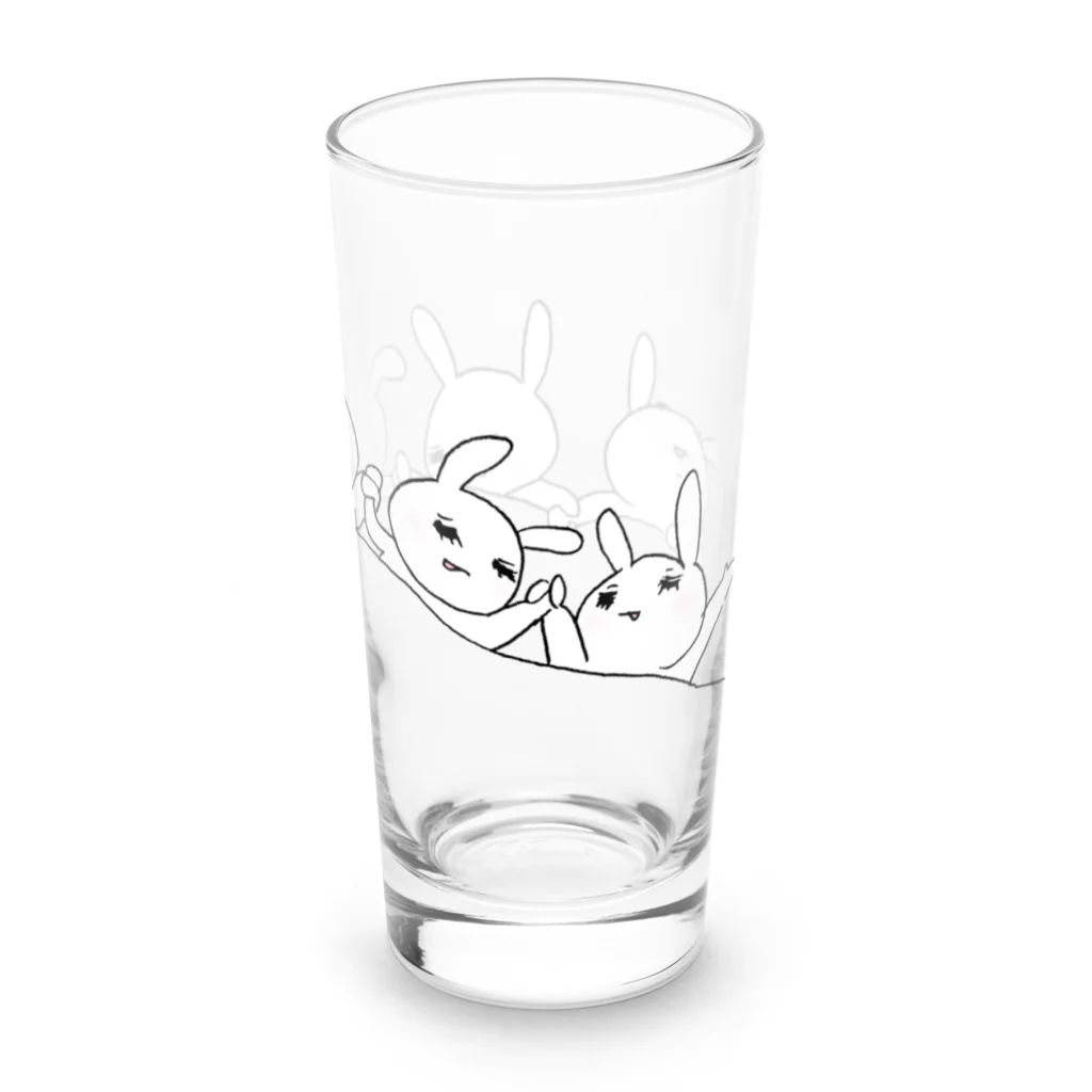 うさぎちゃんアイランドのみんなねんね Long Sized Water Glass :right