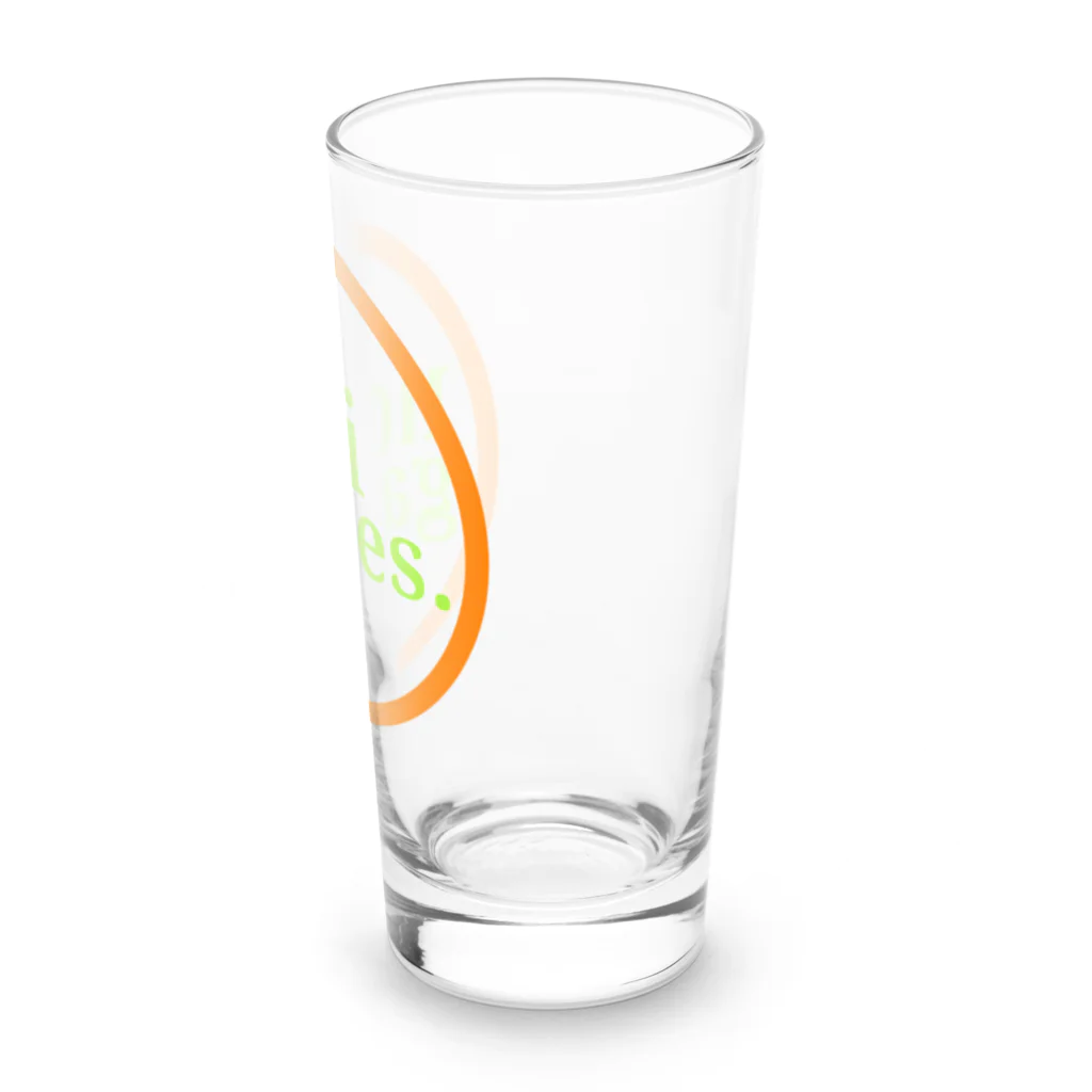 nori games.Shopのnori games. ロゴ オレンジグリーン Long Sized Water Glass :right