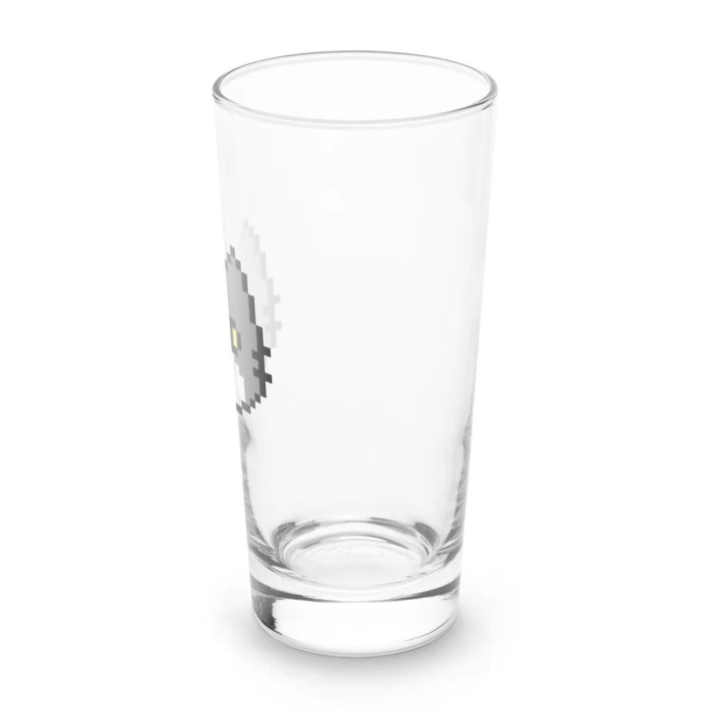 やきぱんのドット絵のねこ（ハチワレ） Long Sized Water Glass :right