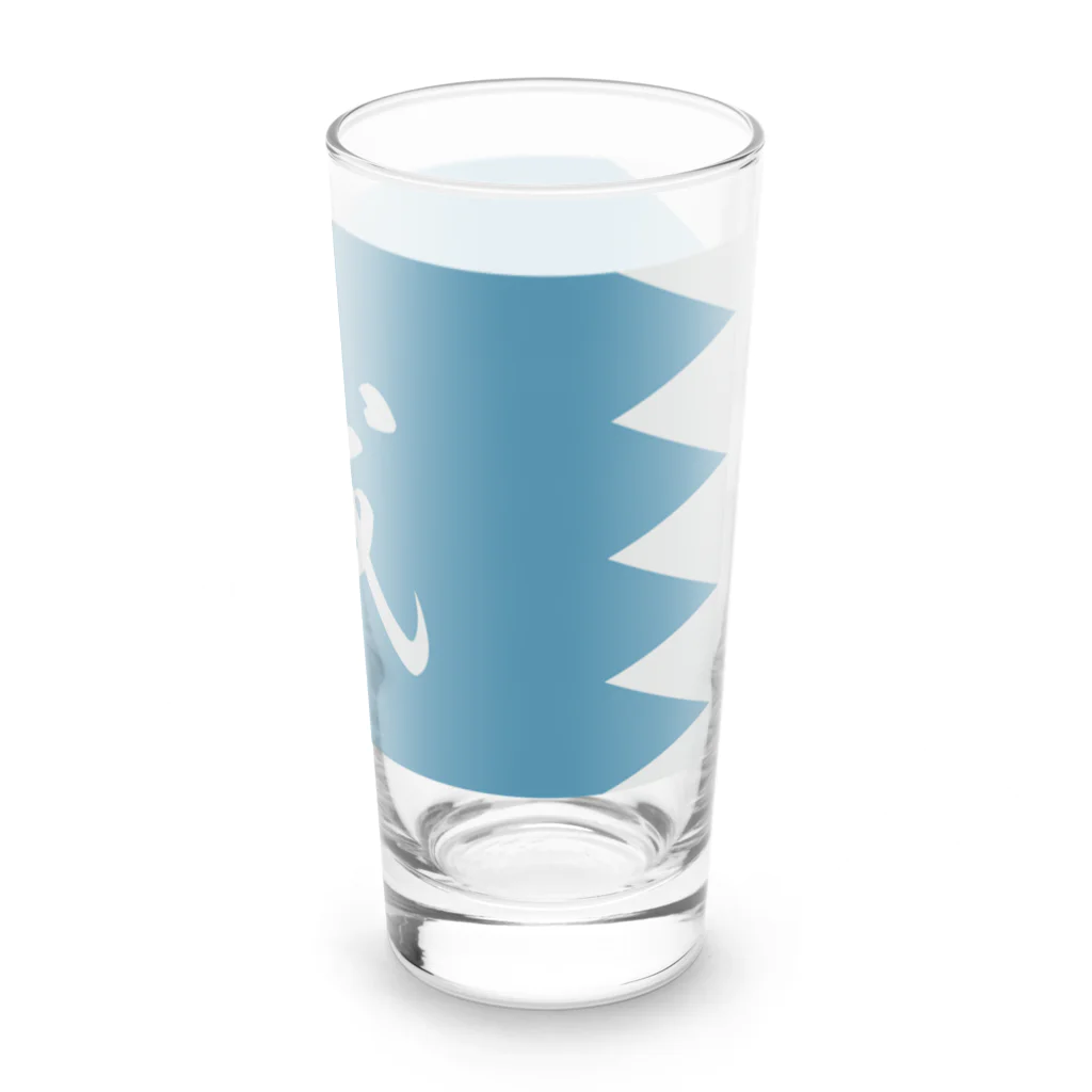 キッズモード某の浅葱地に誠 Long Sized Water Glass :right