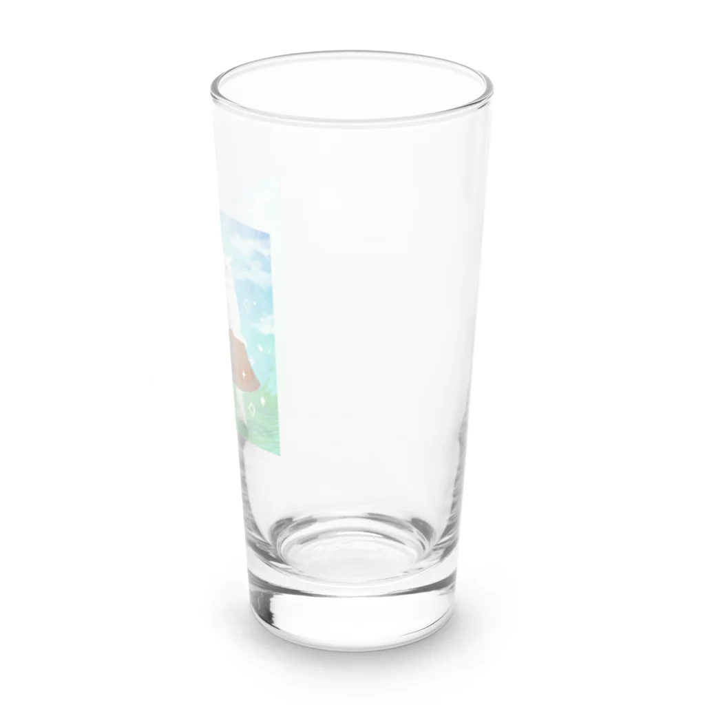 スプラウトのキノコと白い生き物 Long Sized Water Glass :right