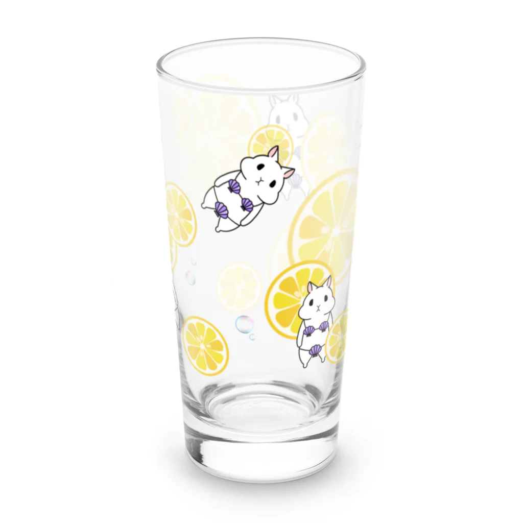 Miiiさんの爽やかレモンとウッサ氏 Long Sized Water Glass :right