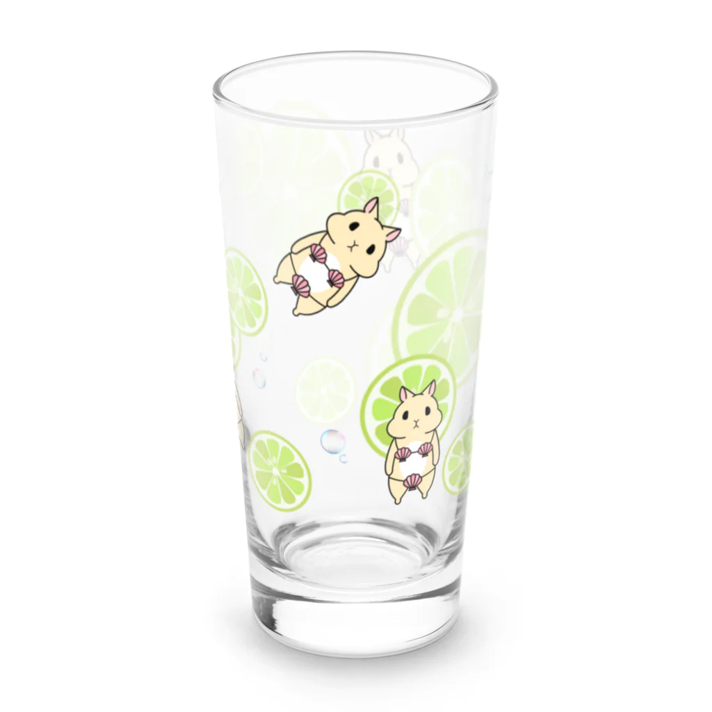 Miiiさんの爽やかライムとウッサ氏 Long Sized Water Glass :right