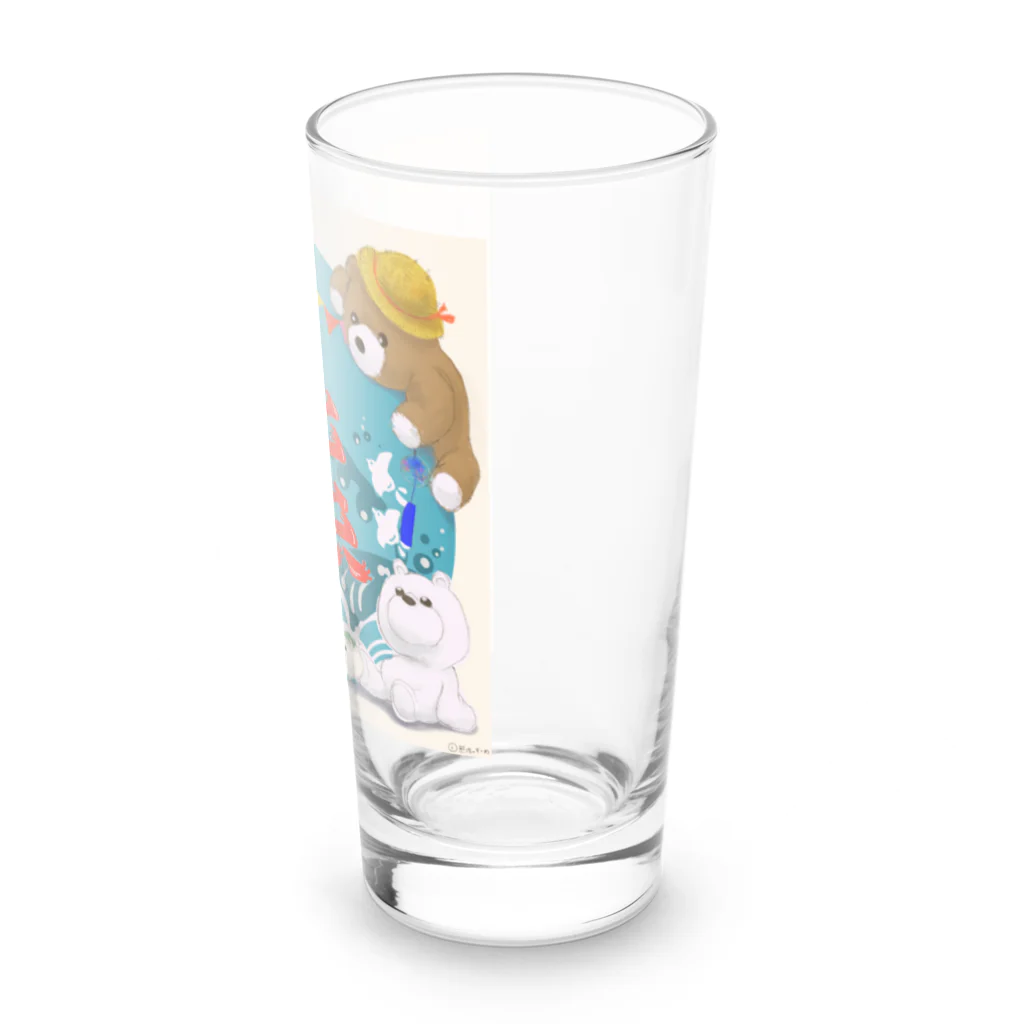 熊活のすゝめの熊活のすゝめ　夏くまver Long Sized Water Glass :right