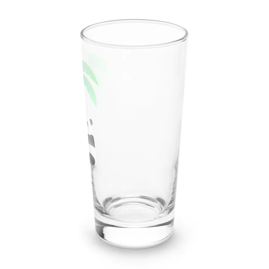 パンダむんのヤシの木に Long Sized Water Glass :right