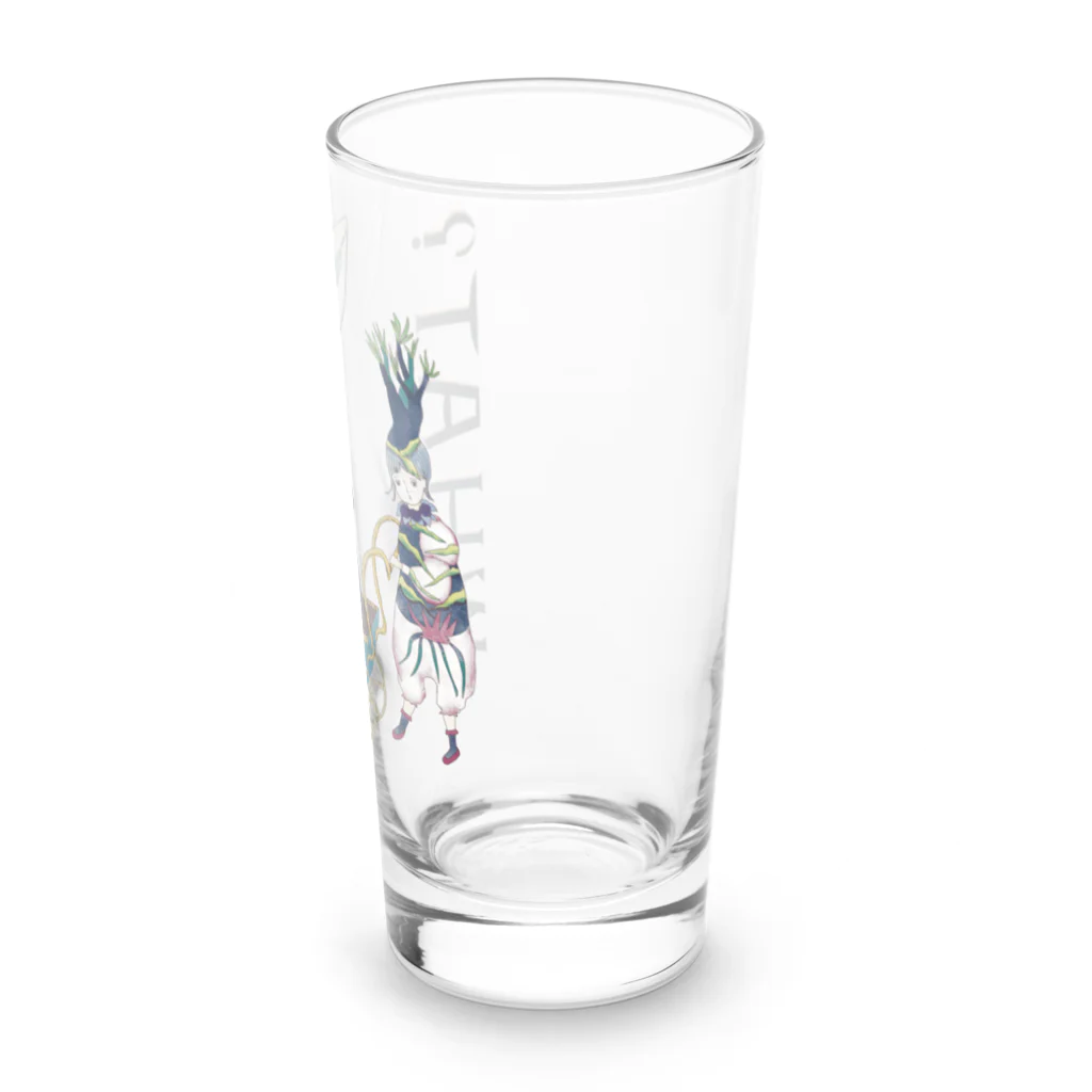 あおきさくら　の乳母車に乗ったウサギの散歩 Long Sized Water Glass :right