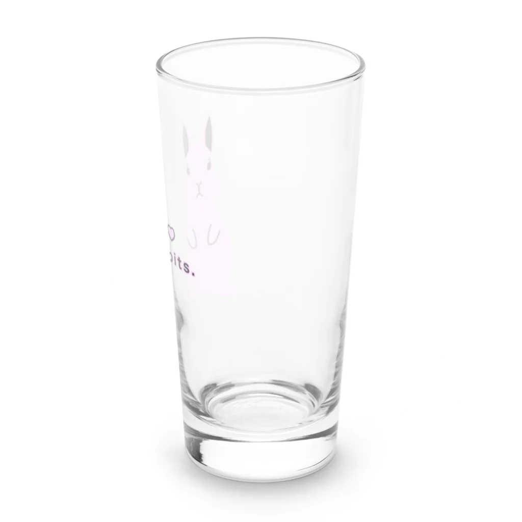 天十里SHOPのI love rabbits. Long Sized Water Glass :right