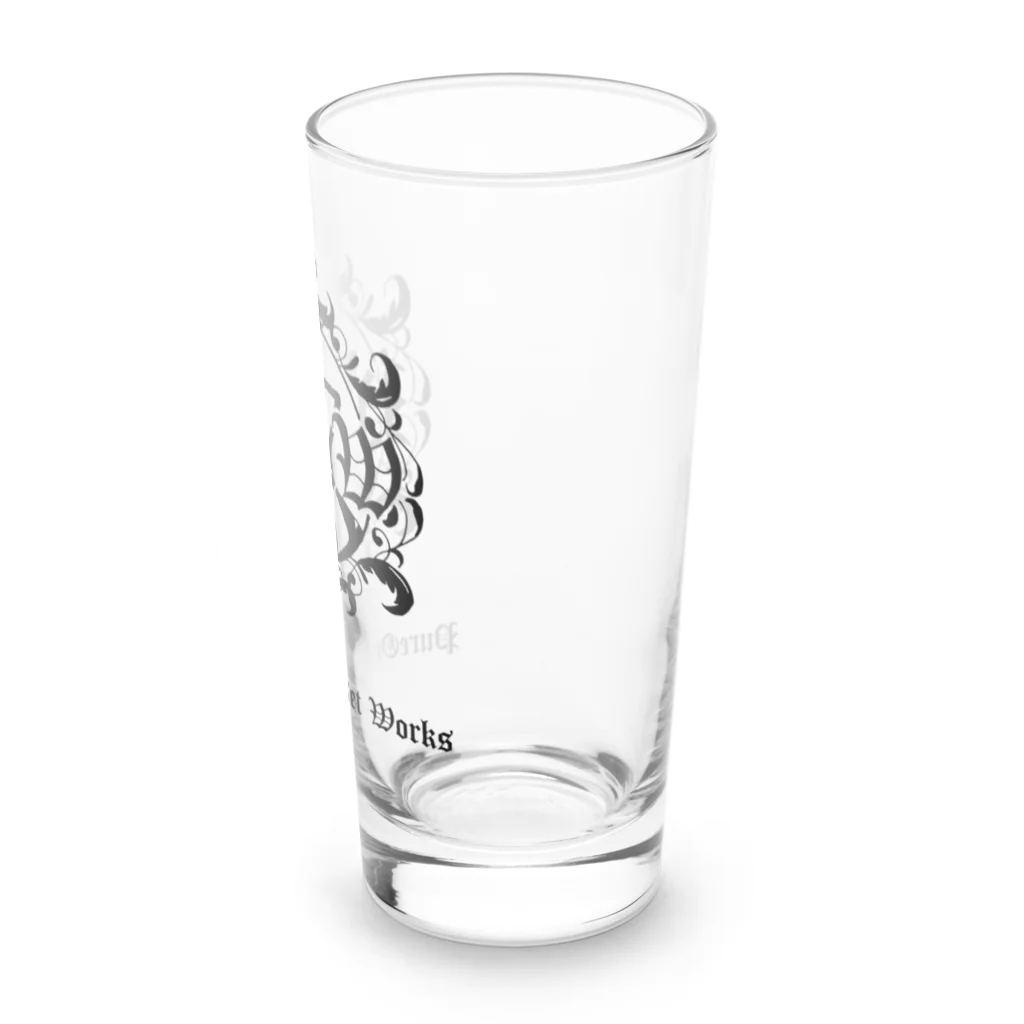 ピュアワン コルセット ワークスのメインロゴ柄 Long Sized Water Glass :right