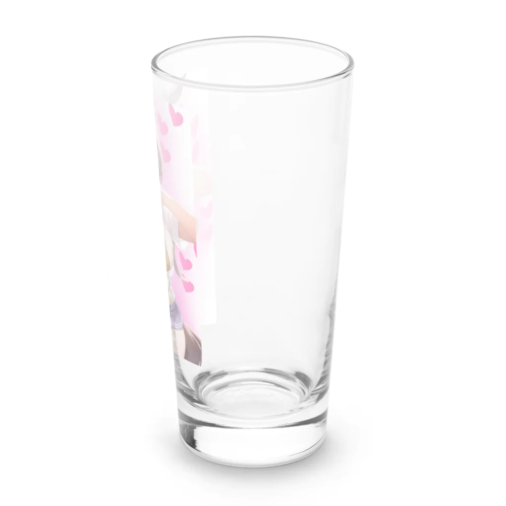 amamoemomoのケモ耳女の子ちゅきちゅきグッズ Long Sized Water Glass :right