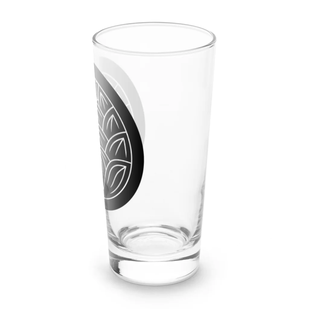 オノマトピアの丸に抱き茗荷（みょうが）家紋デザイン Long Sized Water Glass :right