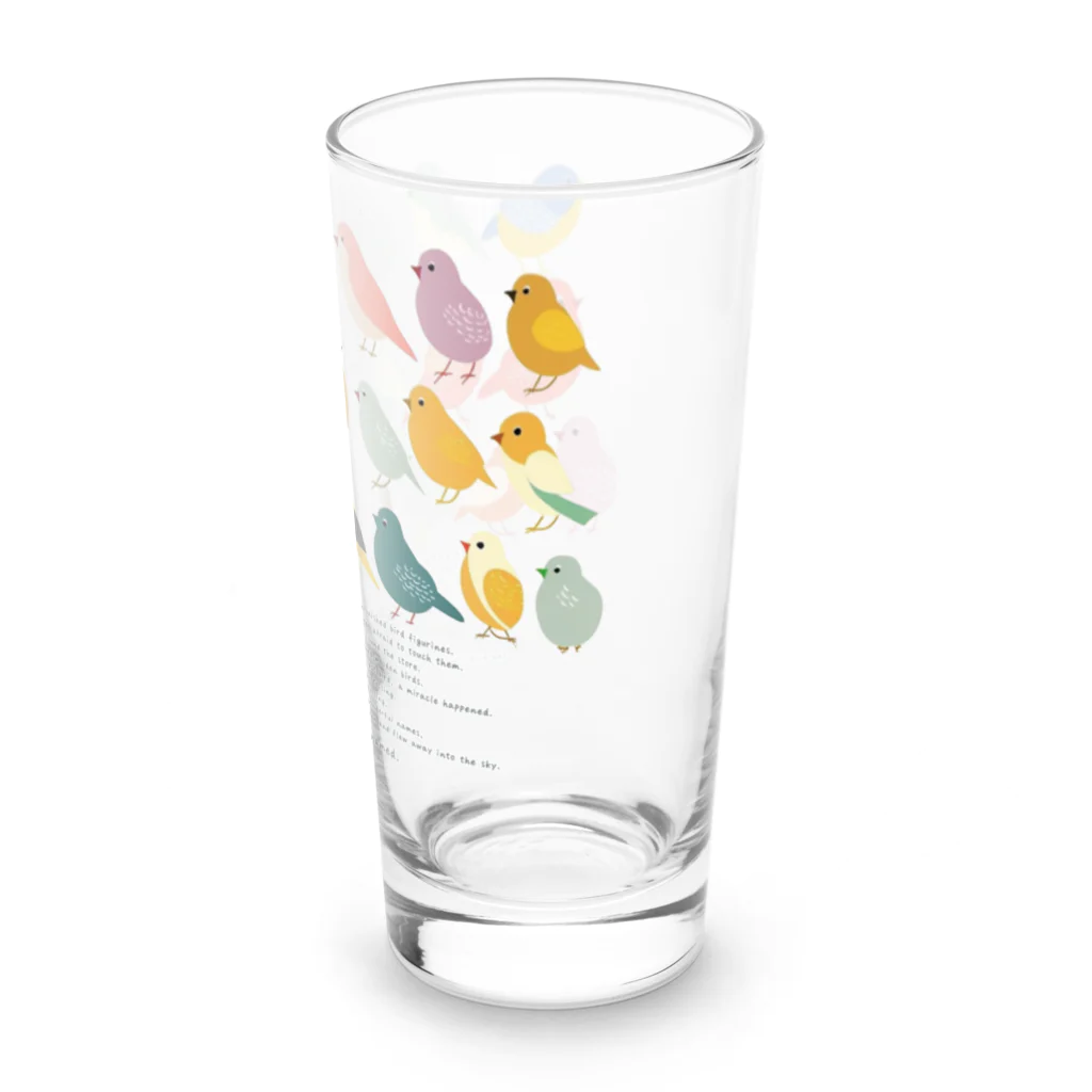 鳥救うSUZURIの『まだなまえのないことりたち』【寄付付き商品】 Long Sized Water Glass :right