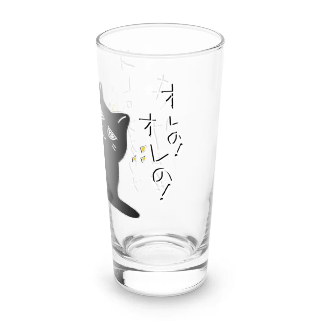 熊猫庵（kumanekowan）のオレのオカリナきけ！！ Long Sized Water Glass :right