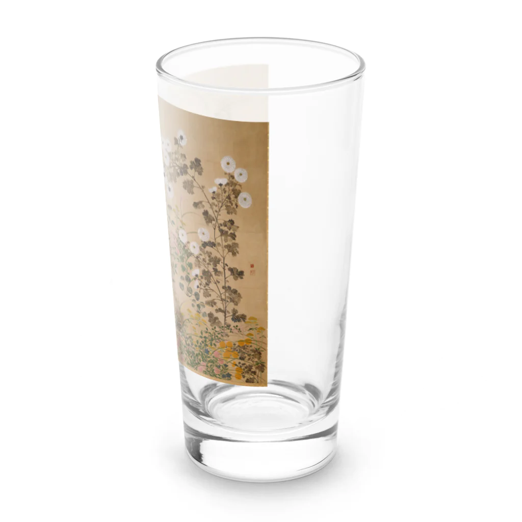 寿めでたや(ukiyoe)の日本画：尾形光琳_秋草図 右隻 Long Sized Water Glass :right