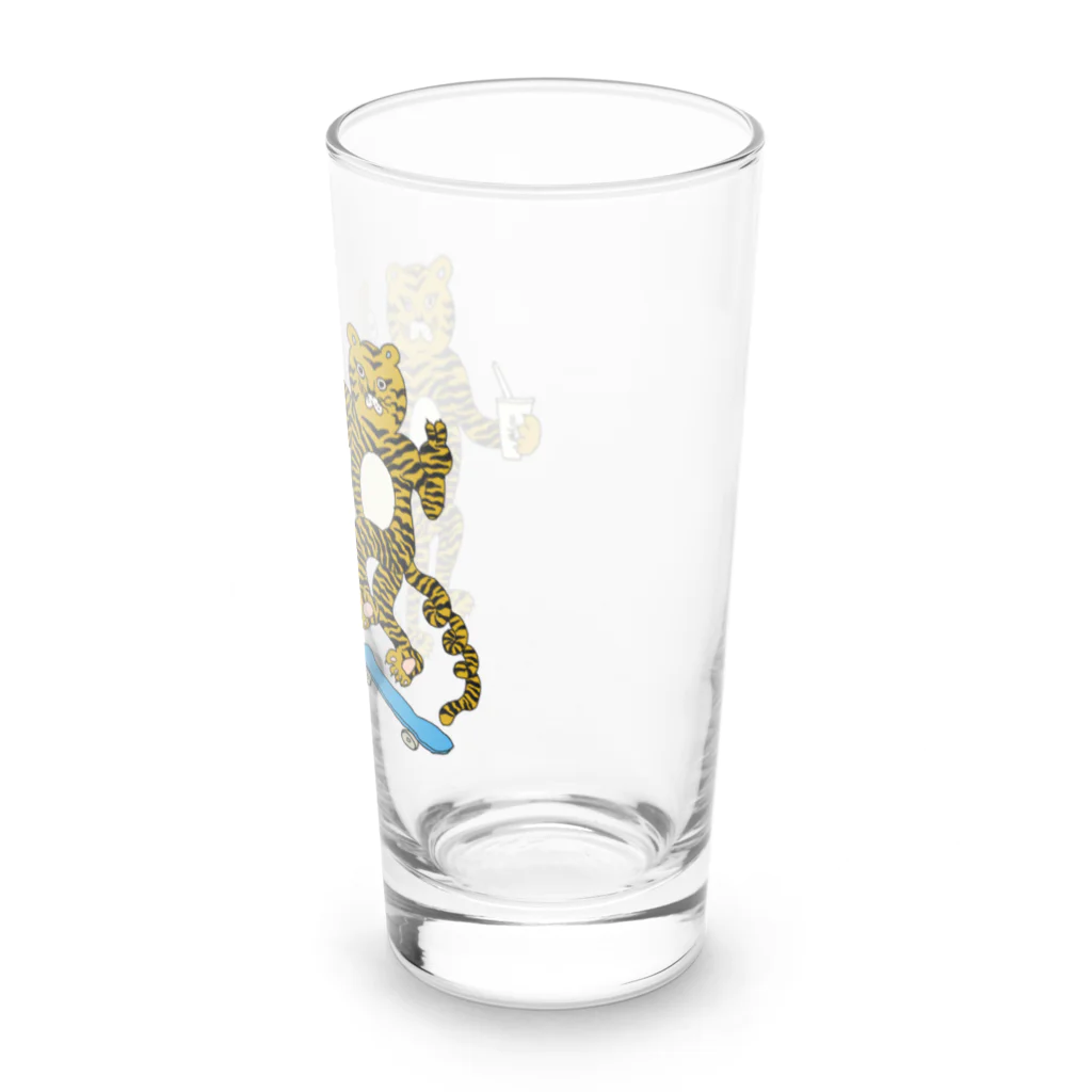 835EMIKOの虎男3匹 Long Sized Water Glass :right