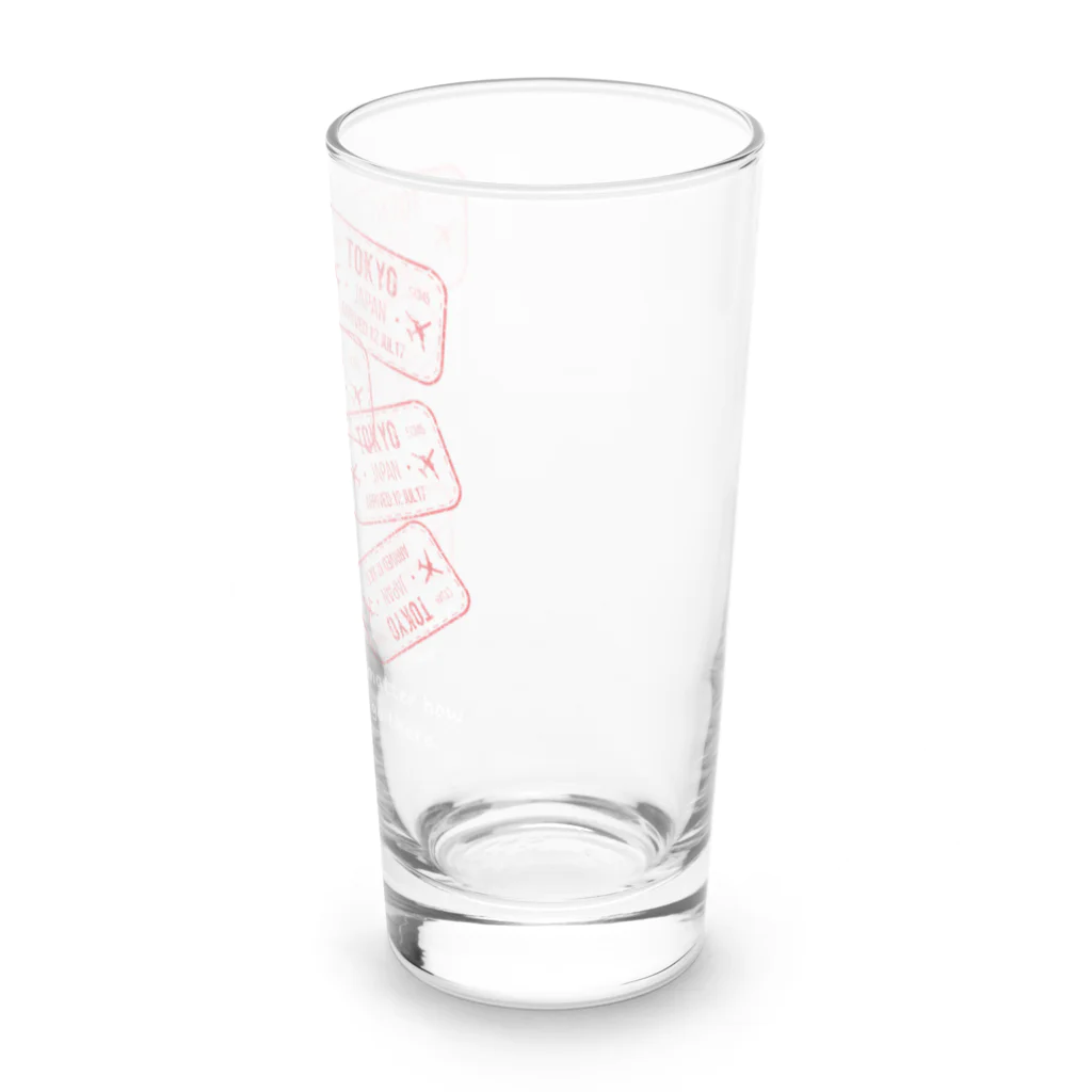 Sky00の日本行きパスポートくん Long Sized Water Glass :right