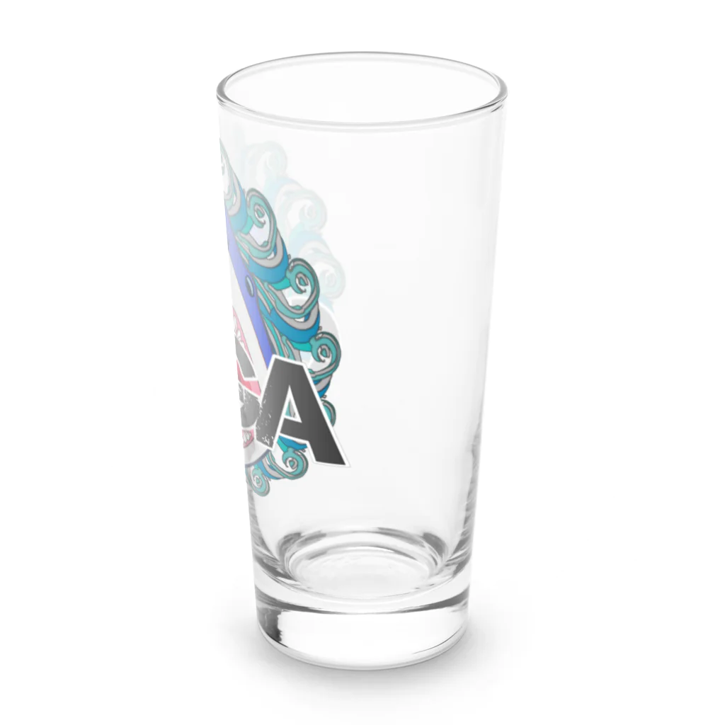 LalaHangeulのぎがばいと 鮫デザイン Long Sized Water Glass :right